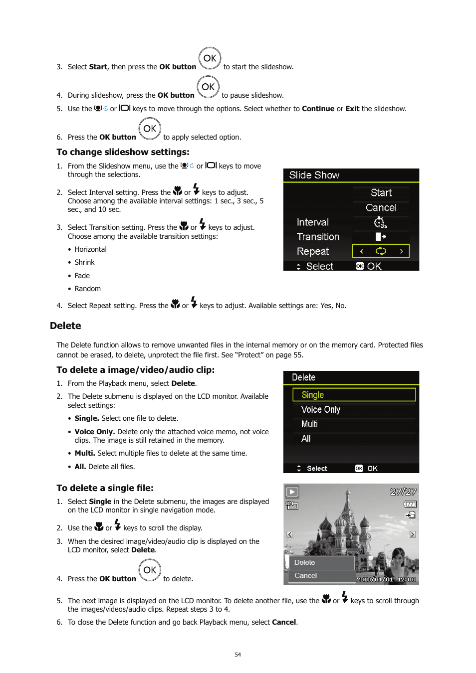 Delete | HP CC450 User Manual | Page 58 / 82