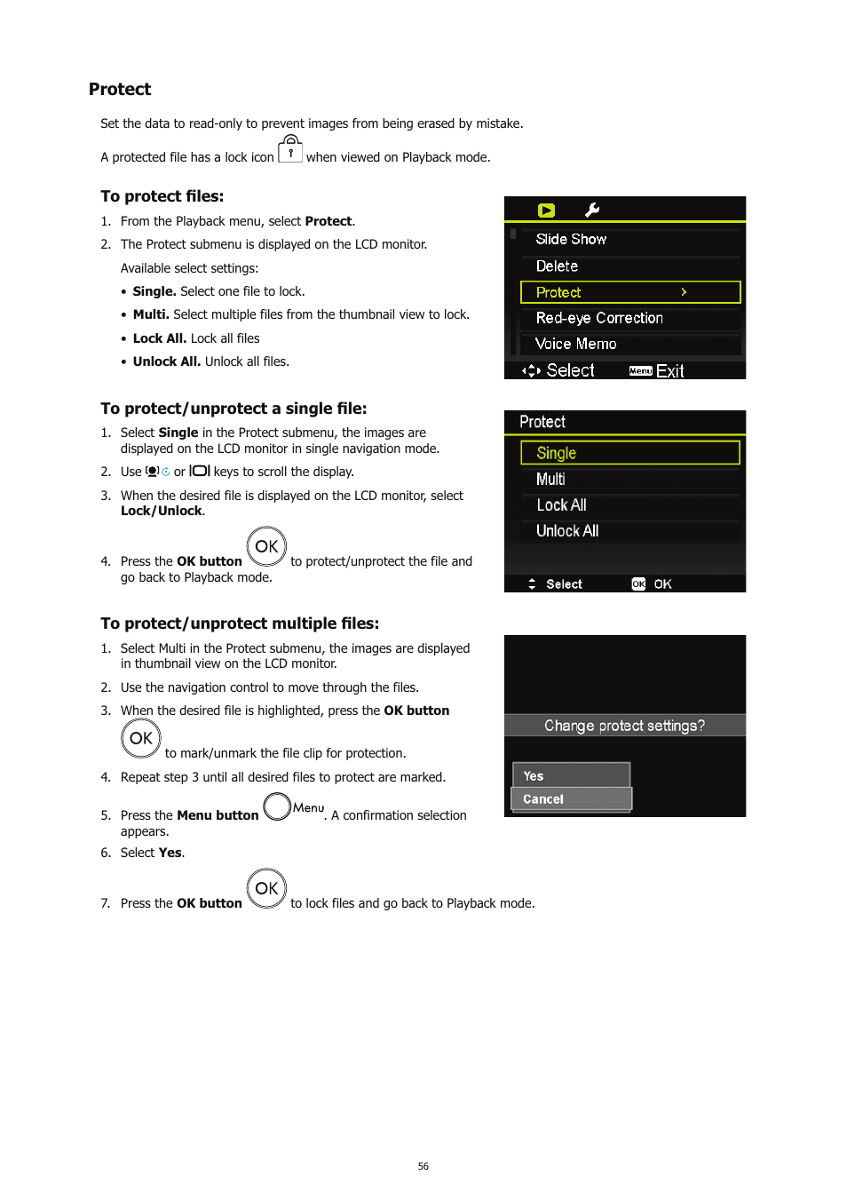 Protect | HP CC450 User Manual | Page 60 / 82