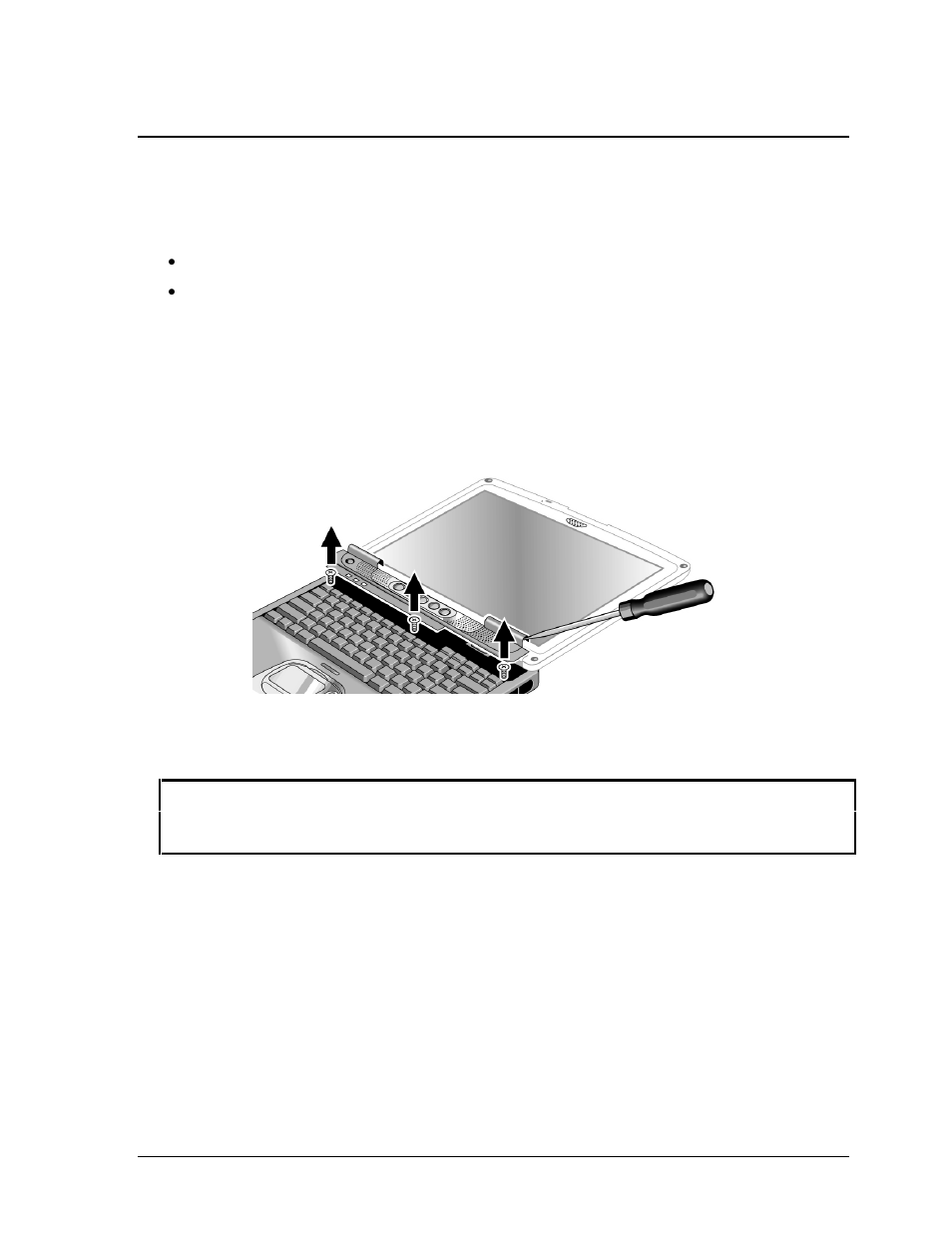 Removing the keyboard, User-replaceable) | HP ZT1100 User Manual | Page 33 / 104