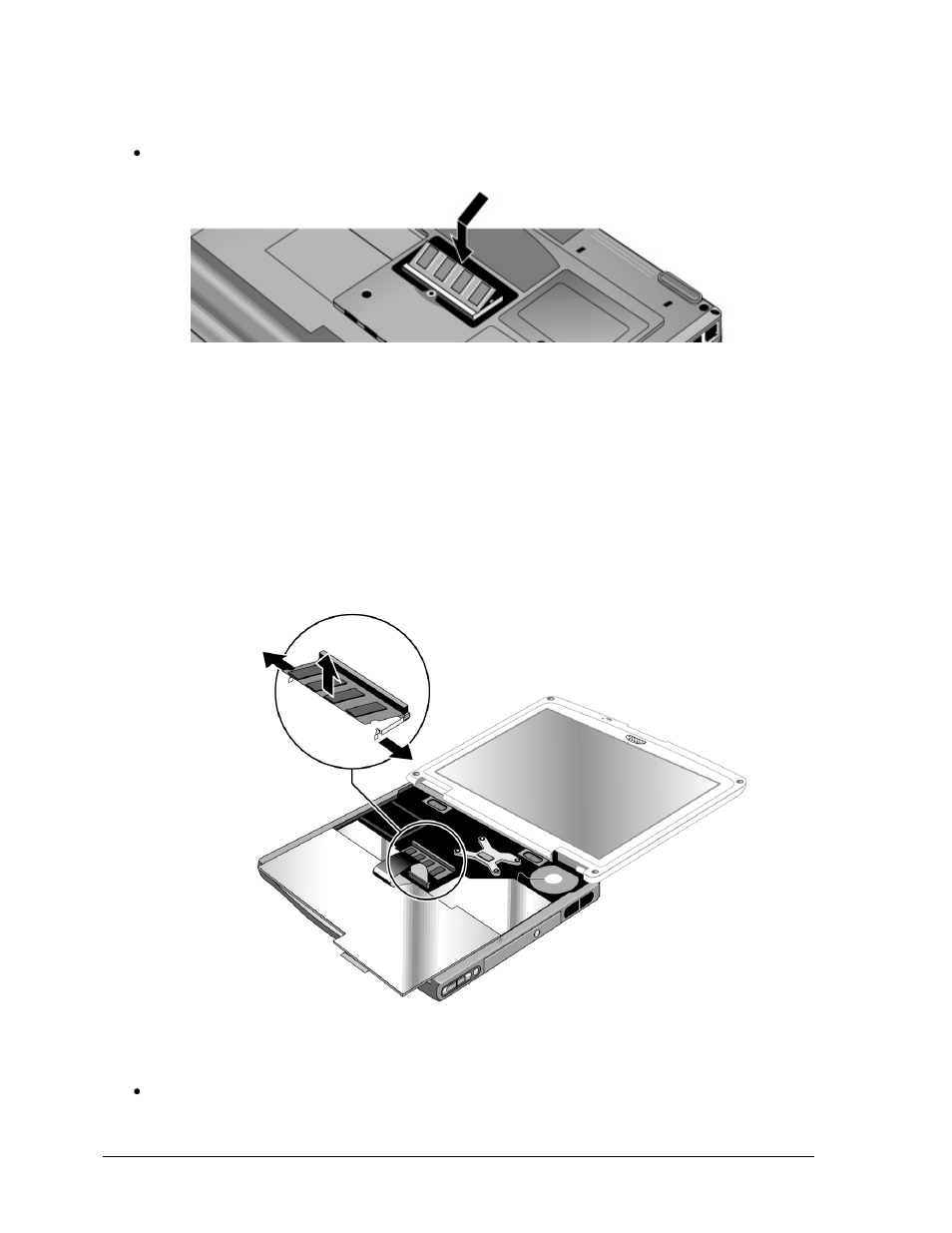 Removing the system sdram module | HP ZT1100 User Manual | Page 36 / 104
