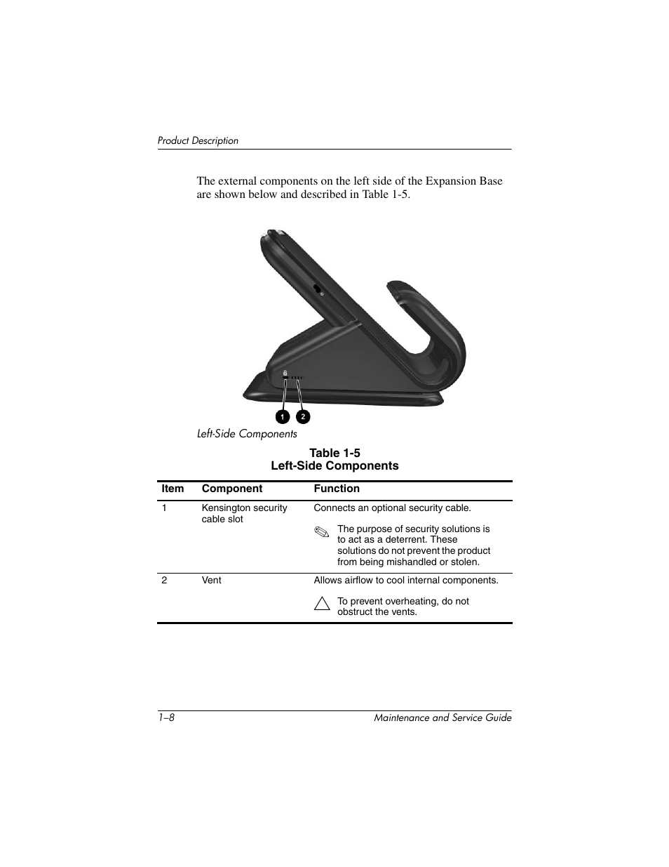 HP EXPANSION BASE 344524-001 User Manual | Page 12 / 74