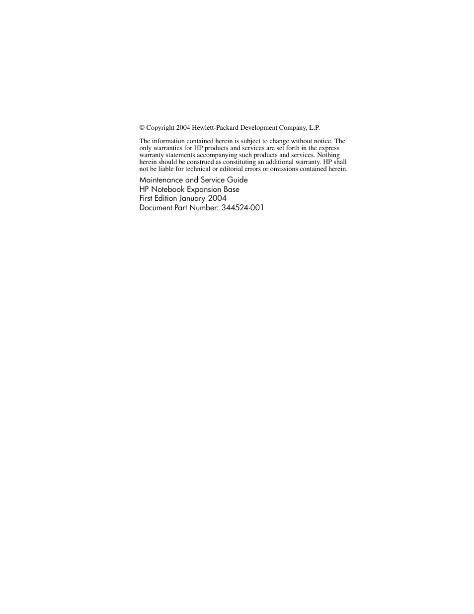 HP EXPANSION BASE 344524-001 User Manual | Page 2 / 74