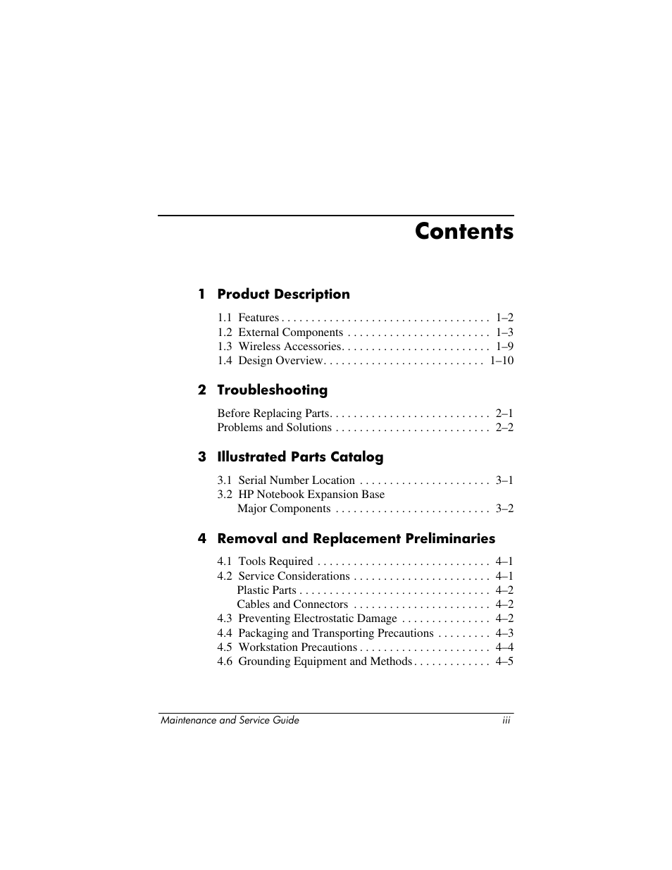 HP EXPANSION BASE 344524-001 User Manual | Page 3 / 74