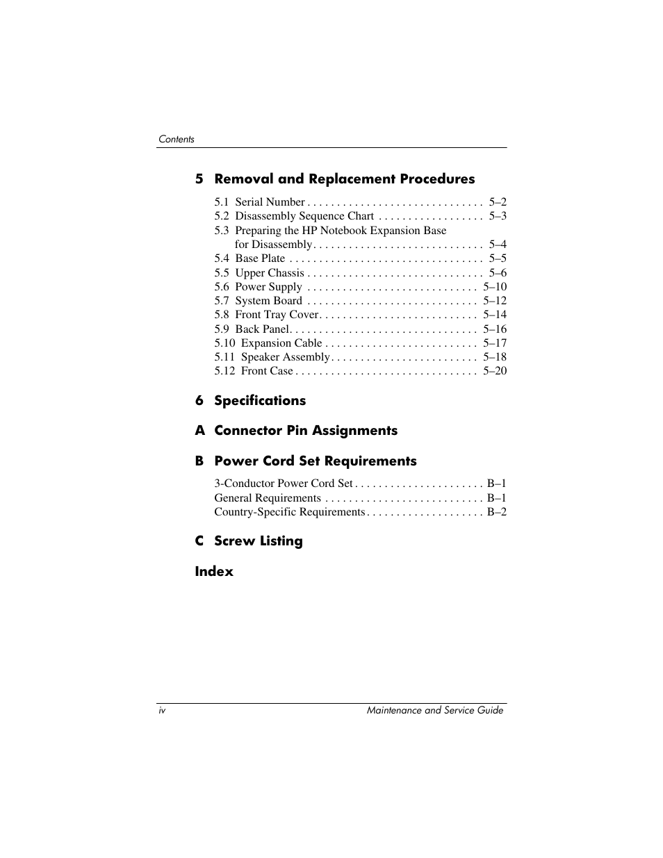 HP EXPANSION BASE 344524-001 User Manual | Page 4 / 74