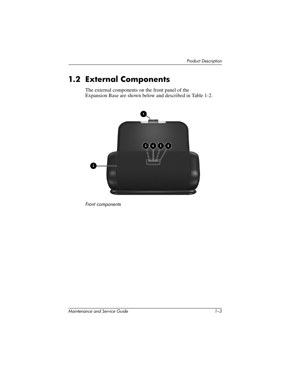 2 external components –3, 2 external components | HP EXPANSION BASE 344524-001 User Manual | Page 7 / 74