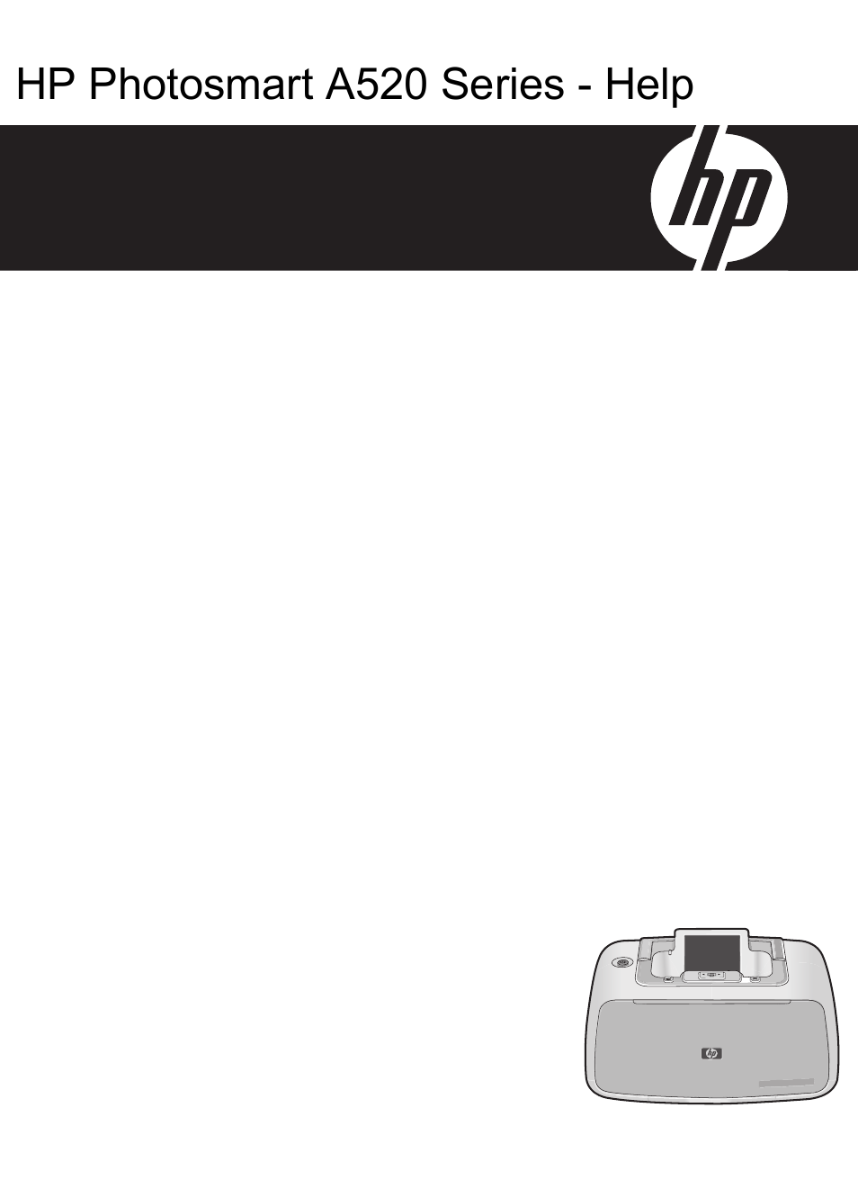 HP Photosmart A520 Series User Manual | 72 pages