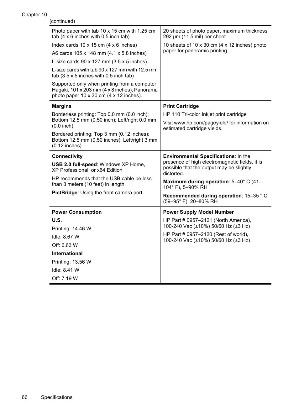 HP Photosmart A520 Series User Manual | Page 67 / 72