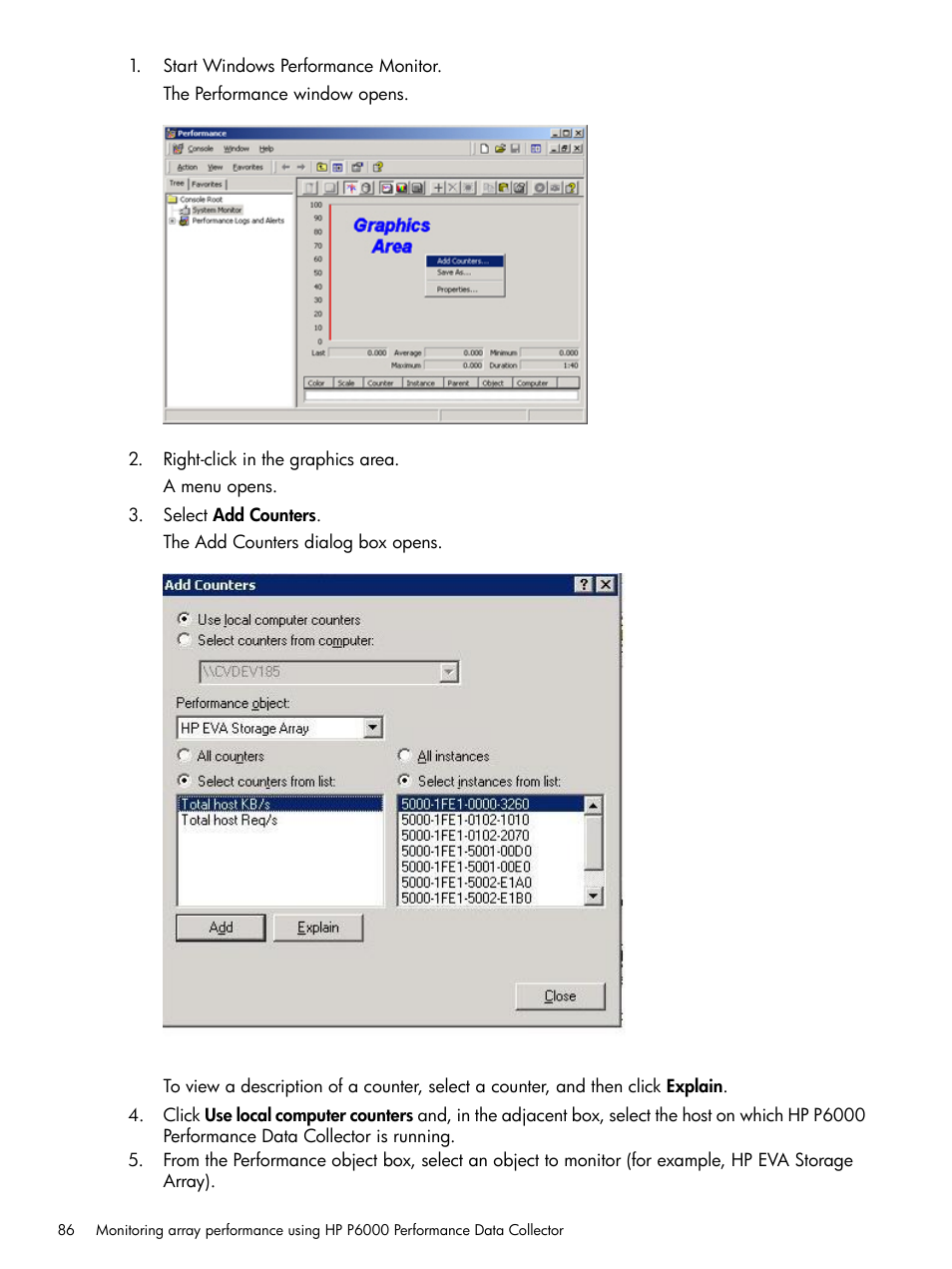 HP P6000 User Manual | Page 86 / 105