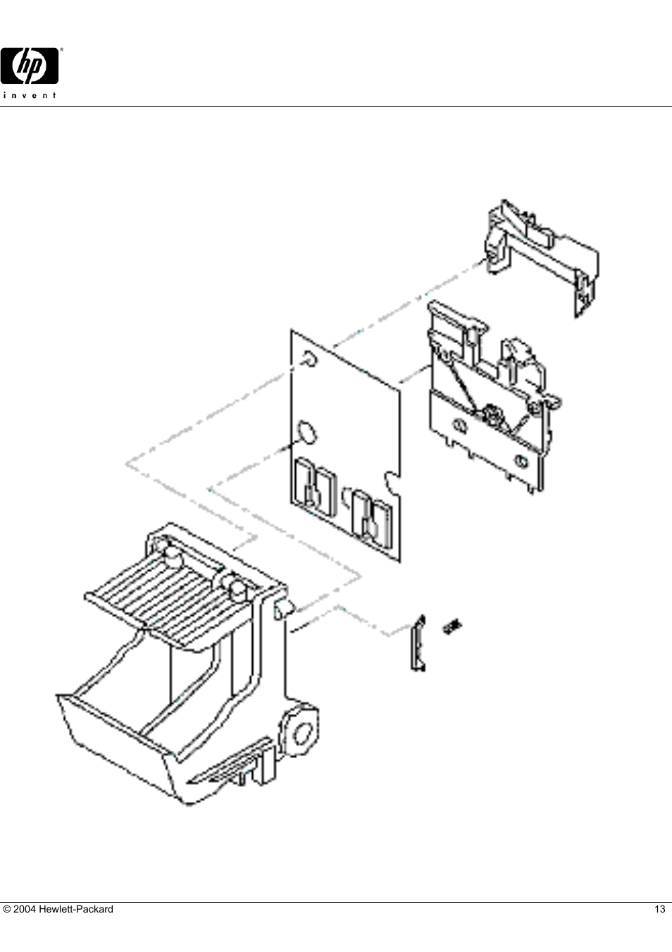 Hp parts reference guide, Carriage assembly | HP DESKJET 710C User Manual | Page 13 / 22