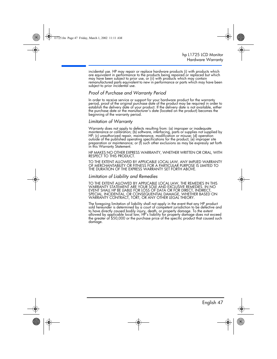 HP P4827 User Manual | Page 48 / 49