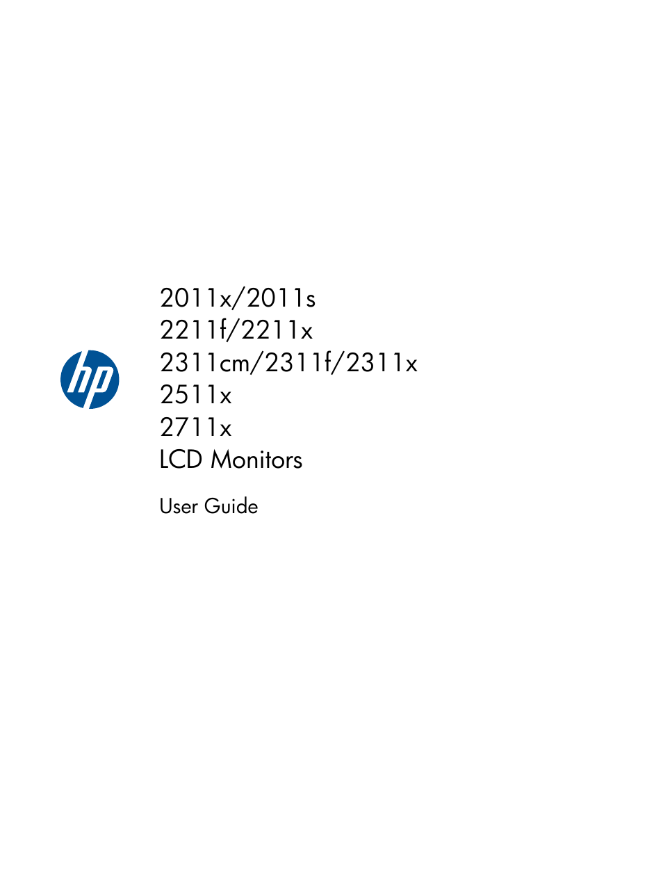 HP 2011S User Manual | 47 pages