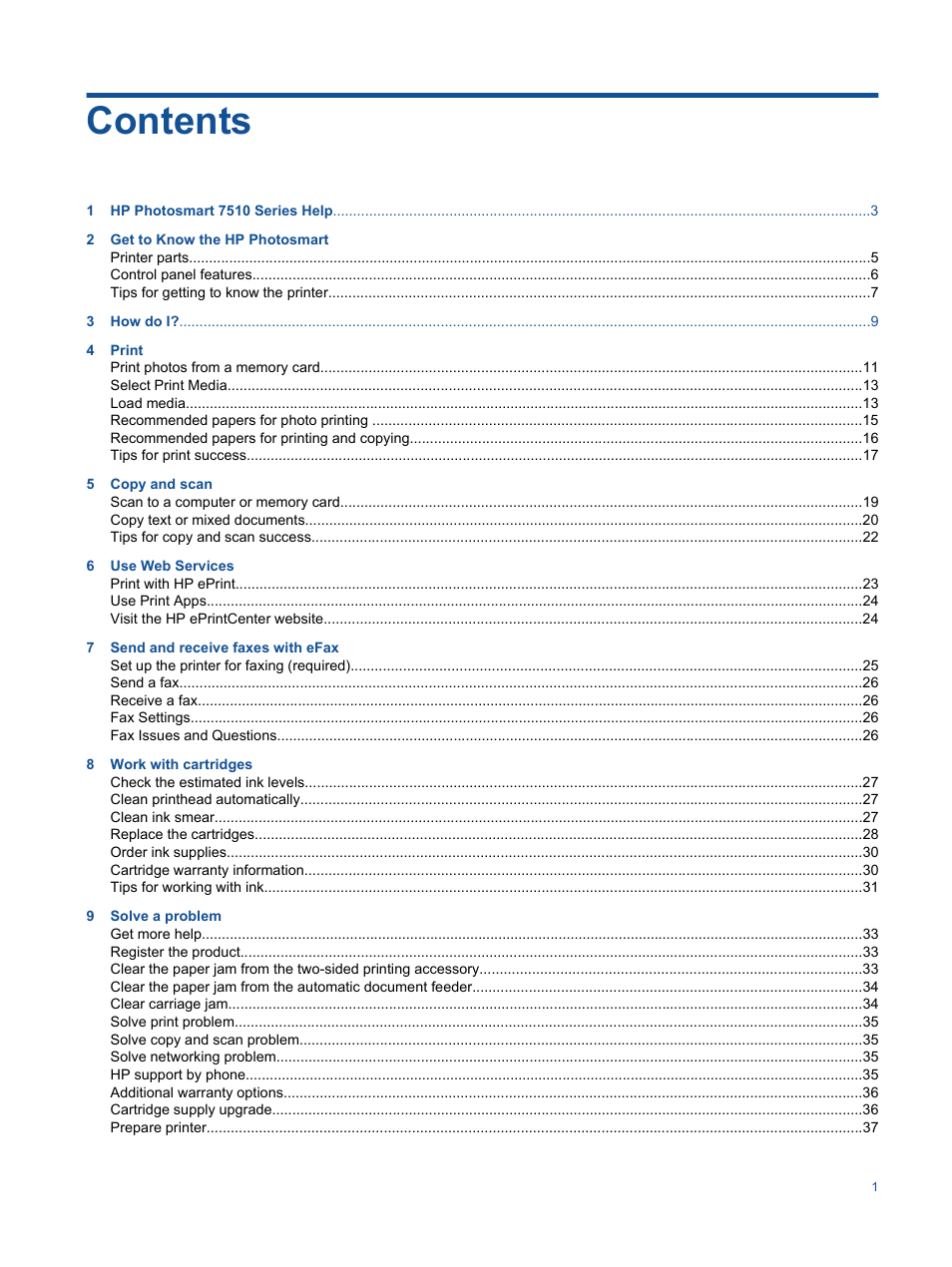 HP 7510 User Manual | Page 2 / 62