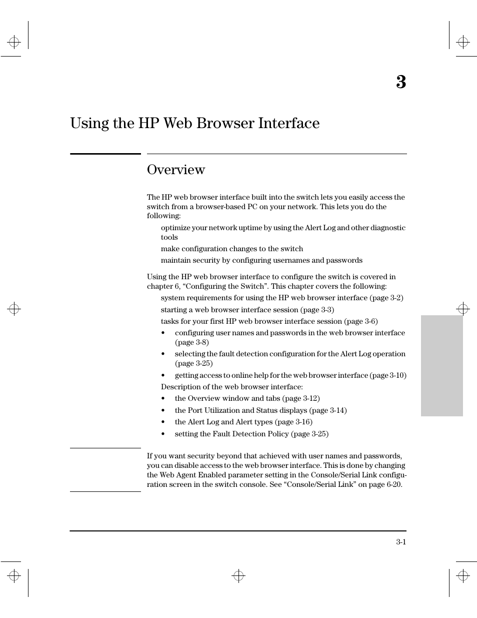 Chapter 3: using the hp web browser interface, Overview, 3 using the hp web browser interface | Using the hp web browser interface | HP 212M User Manual | Page 21 / 166