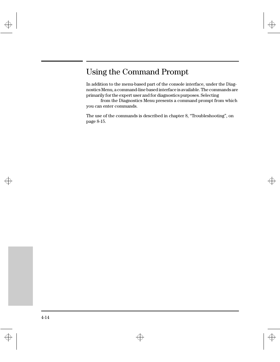 Using the command prompt | HP 212M User Manual | Page 60 / 166