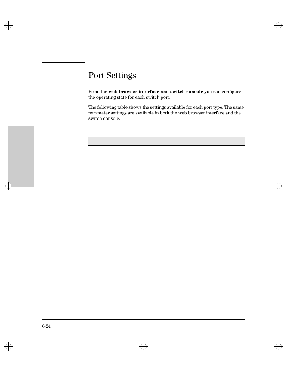 Port settings | HP 212M User Manual | Page 88 / 166