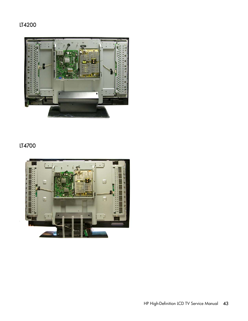 Lt4200, Lt4700 | HP LT3200 User Manual | Page 48 / 101
