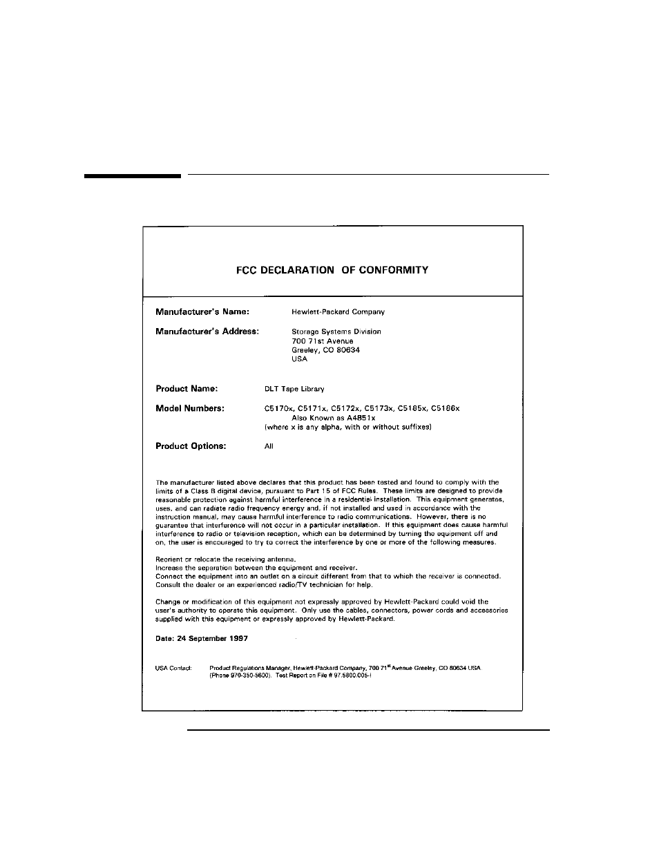 Regulatory information | HP SureStore 4215w User Manual | Page 112 / 136