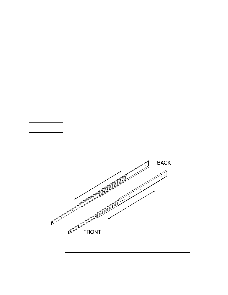 Mounting the library, Attach the mounting brackets, Mounting the library -10 | Attach the mounting brackets -10, Figure 1-3. rack slides -10 | HP SureStore 4215w User Manual | Page 24 / 136