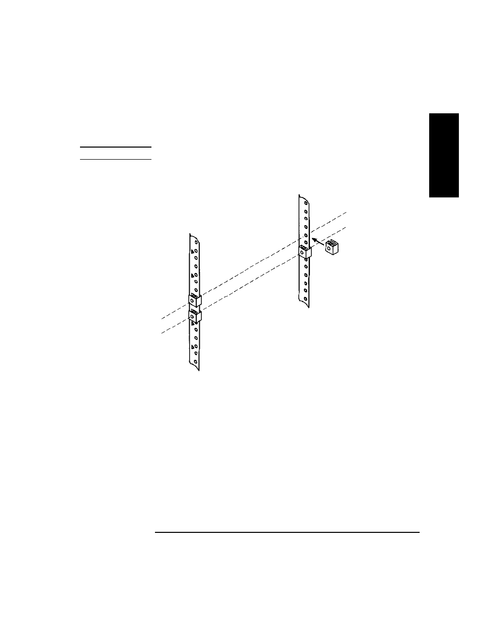 Figure 1-7. clip nuts (back rails) -13 | HP SureStore 4215w User Manual | Page 27 / 136
