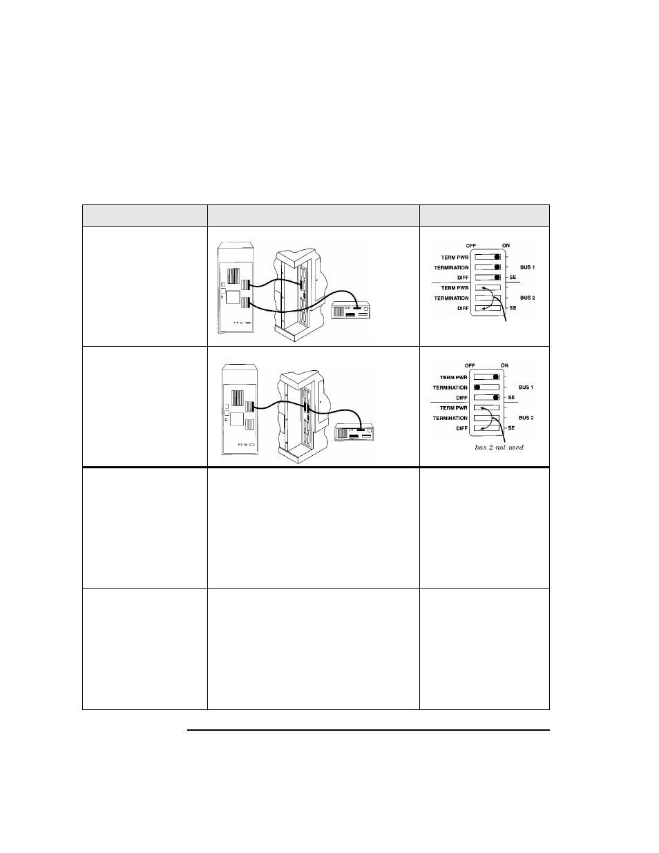 Table 1-6. tape library with other peripherals -22 | HP SureStore 4215w User Manual | Page 36 / 136