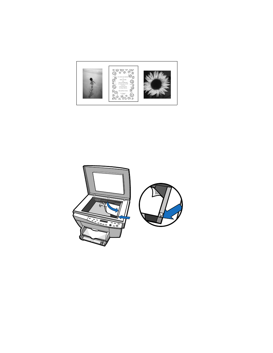 Choose your original, Place your original, Choose your original -2 place your original -2 | HP PSC-500 User Manual | Page 20 / 40