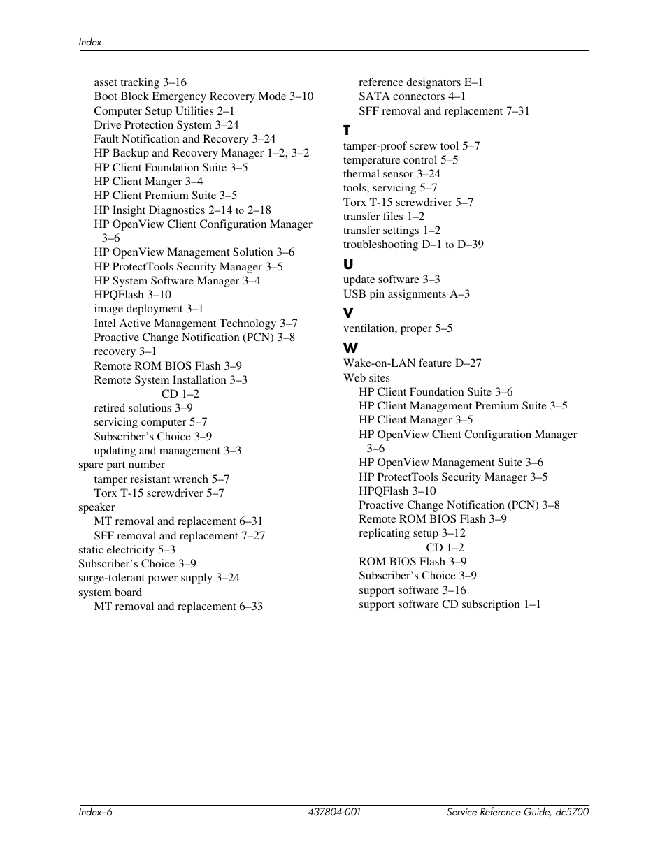 HP dc5700 User Manual | Page 216 / 216