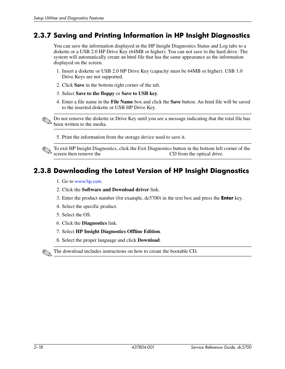 HP dc5700 User Manual | Page 28 / 216