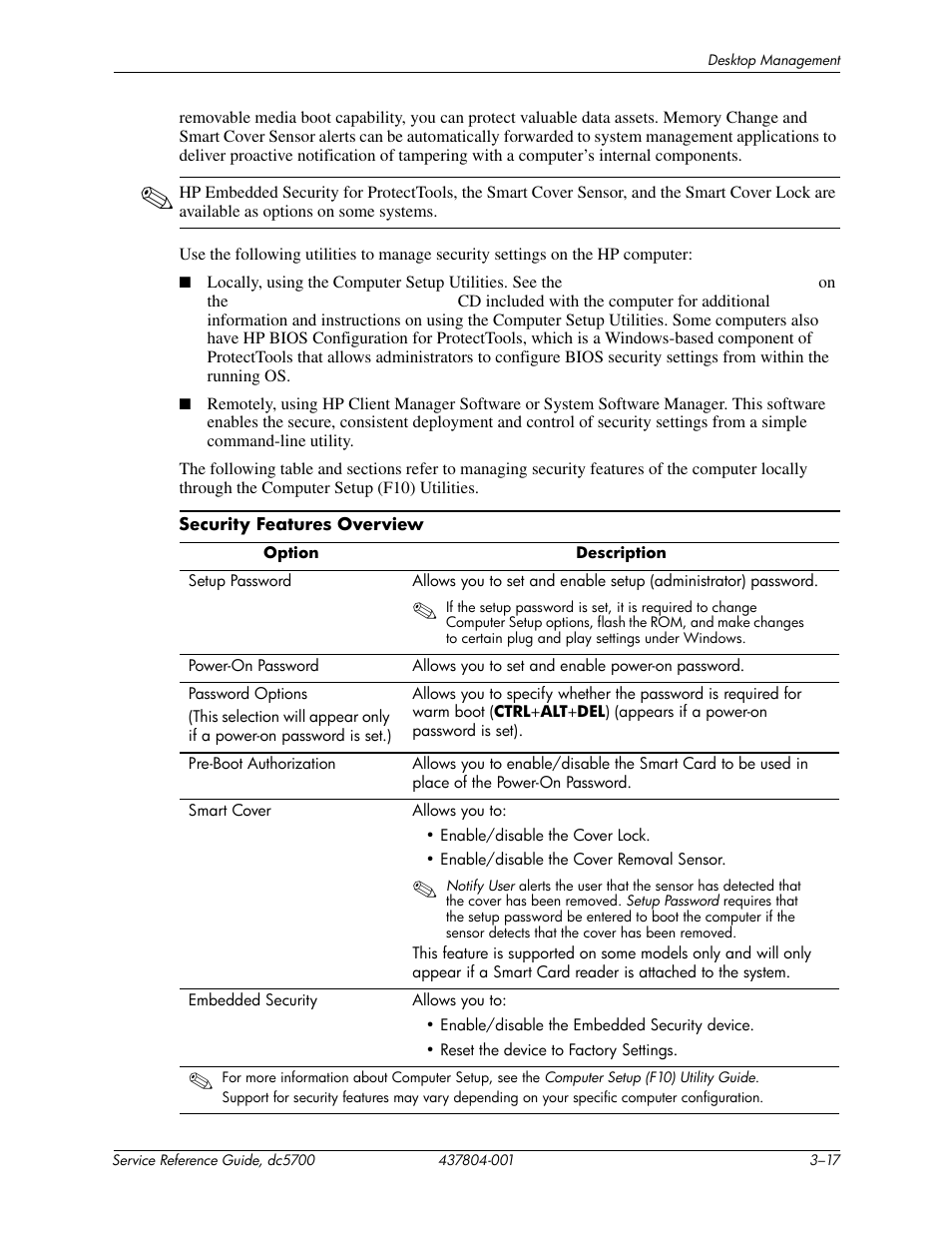 HP dc5700 User Manual | Page 45 / 216