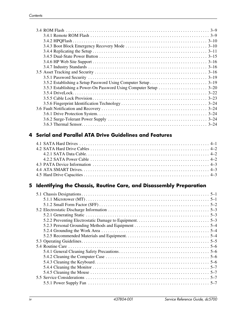 HP dc5700 User Manual | Page 6 / 216