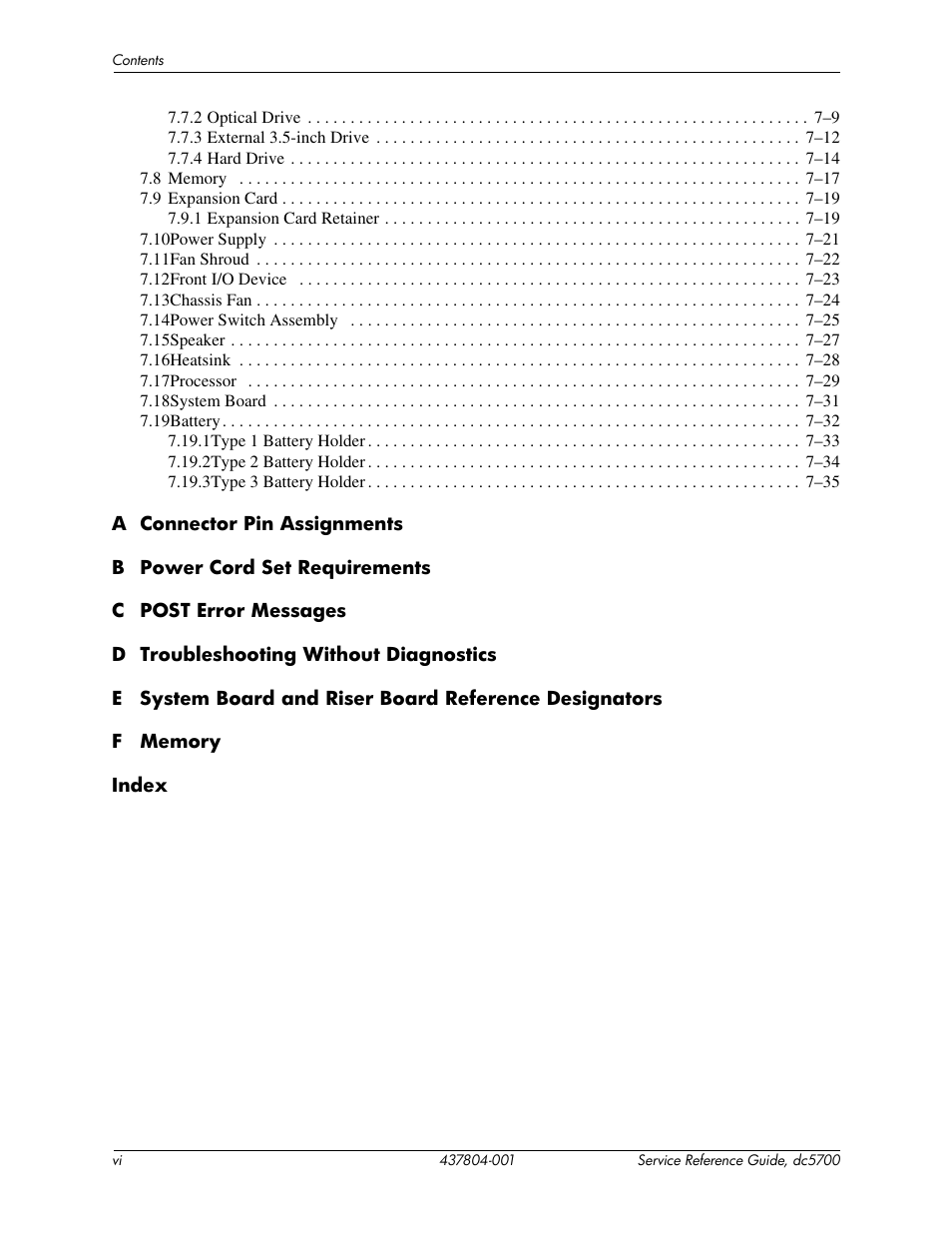 HP dc5700 User Manual | Page 8 / 216