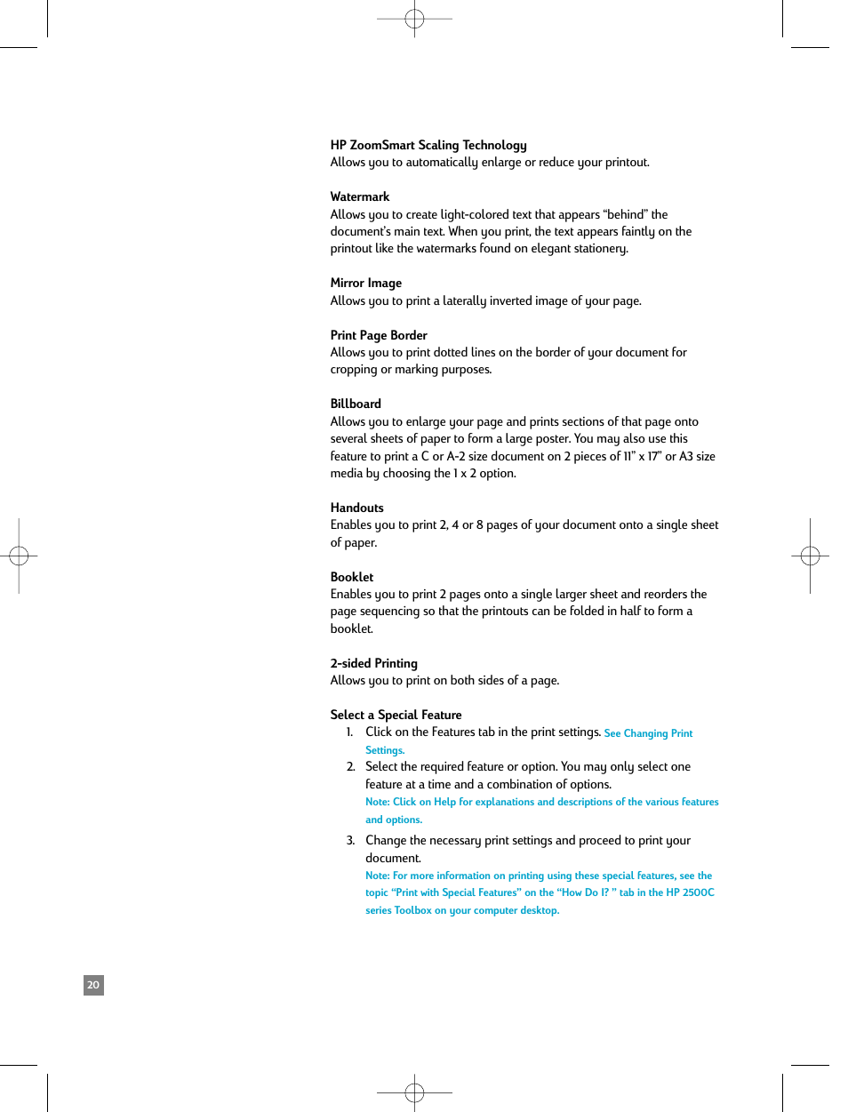 HP 2500C/CM User Manual | Page 24 / 65