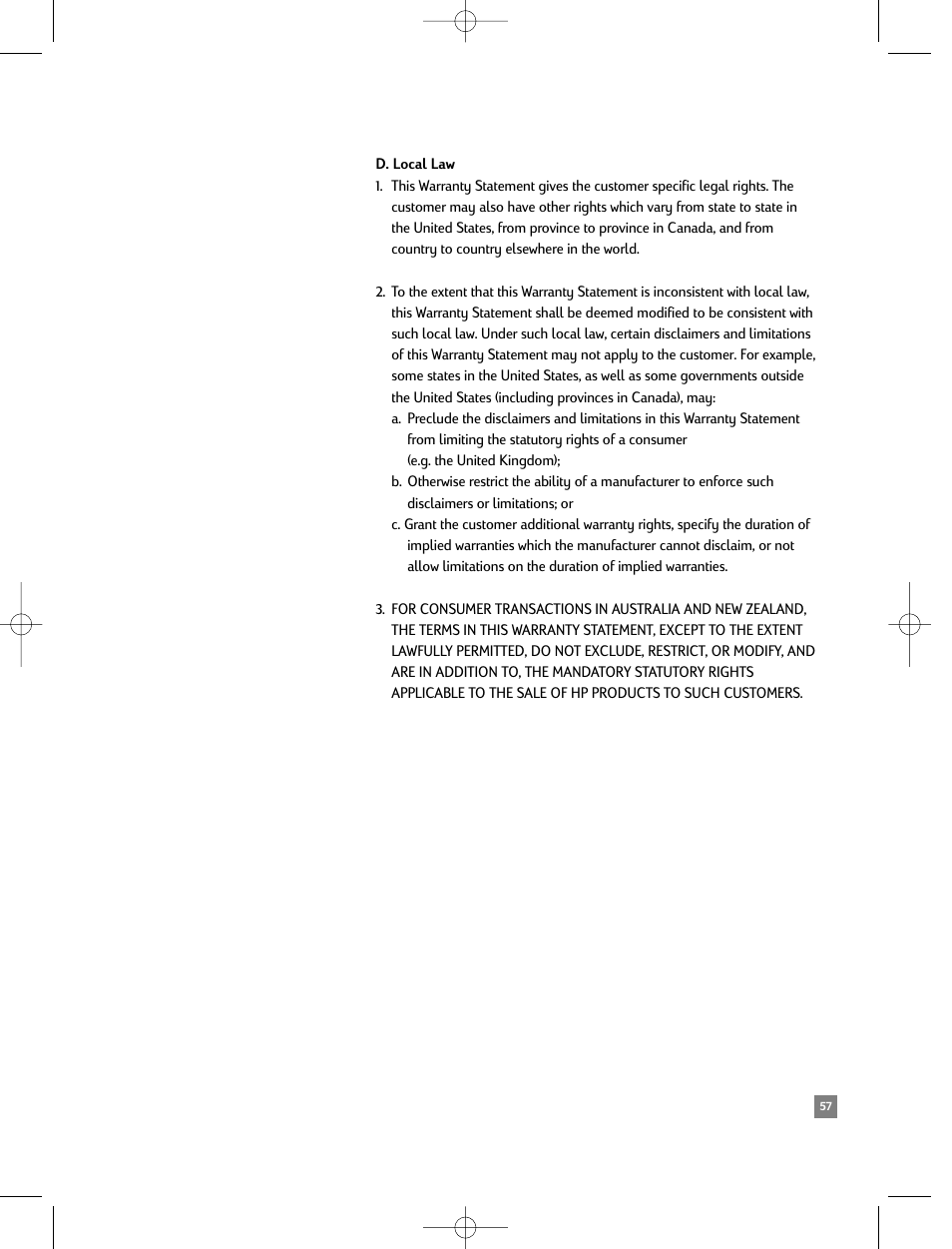 HP 2500C/CM User Manual | Page 61 / 65