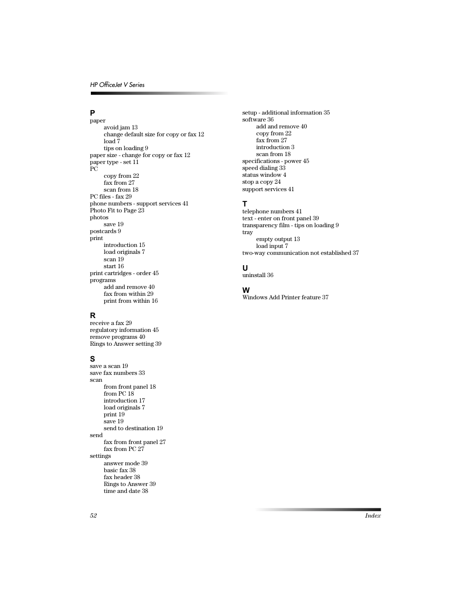 HP V Series User Manual | Page 54 / 56