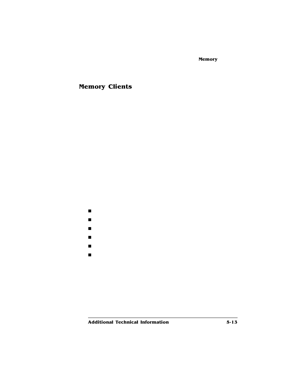 Memory clients, Memory clients 5-13 | HP QMS 4060 User Manual | Page 155 / 232