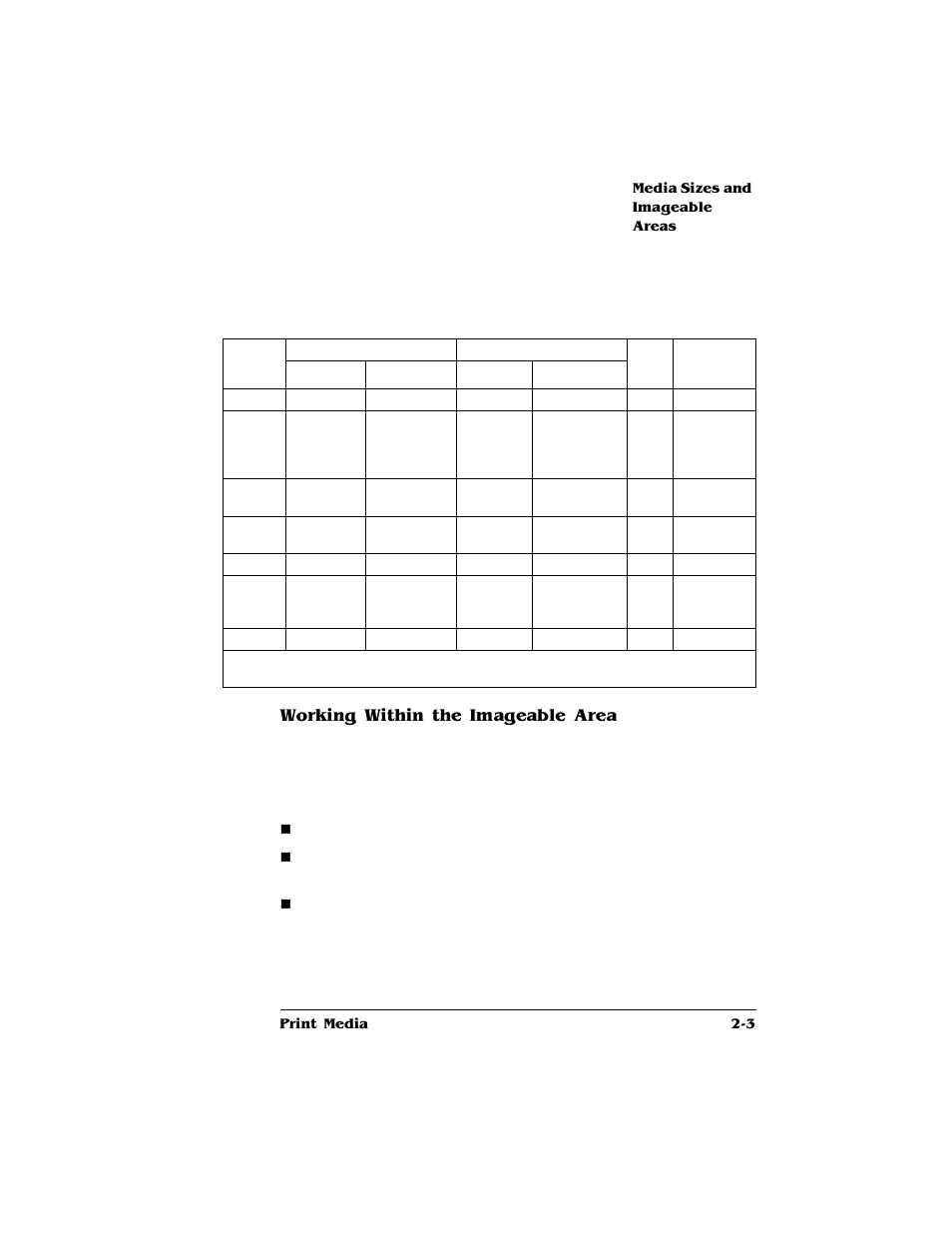 Working within the imageable area | HP QMS 4060 User Manual | Page 17 / 232