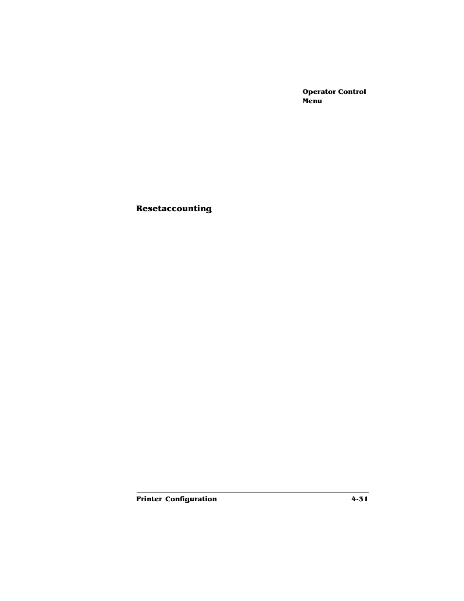 Resetaccounting | HP QMS 4060 User Manual | Page 65 / 232