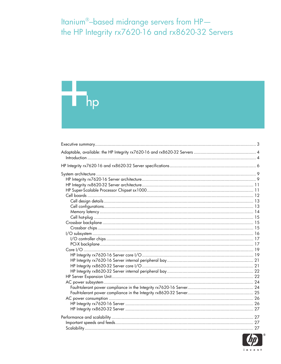 HP RX8620-32 User Manual | 43 pages