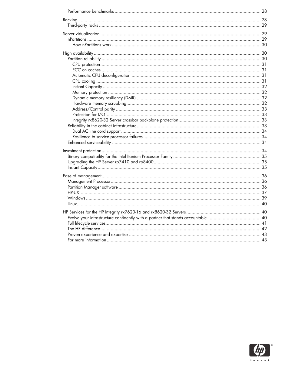 HP RX8620-32 User Manual | Page 2 / 43