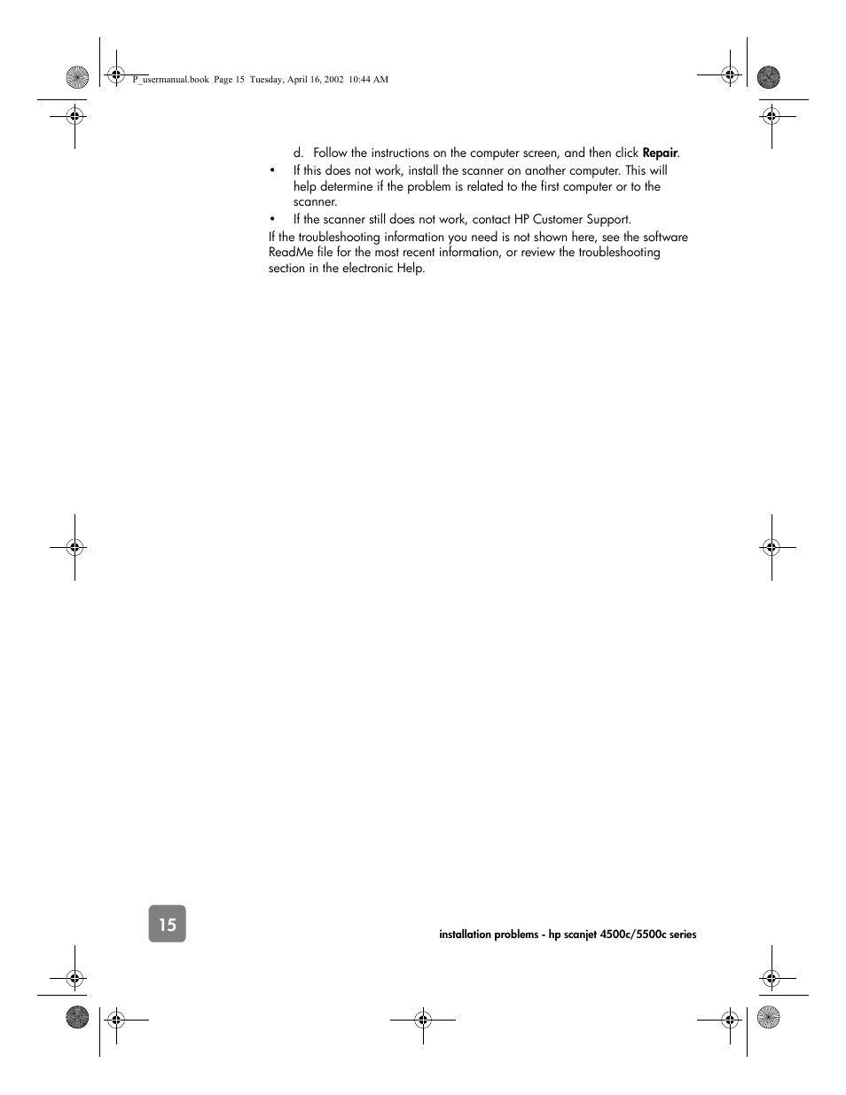 HP 4500c User Manual | Page 20 / 26
