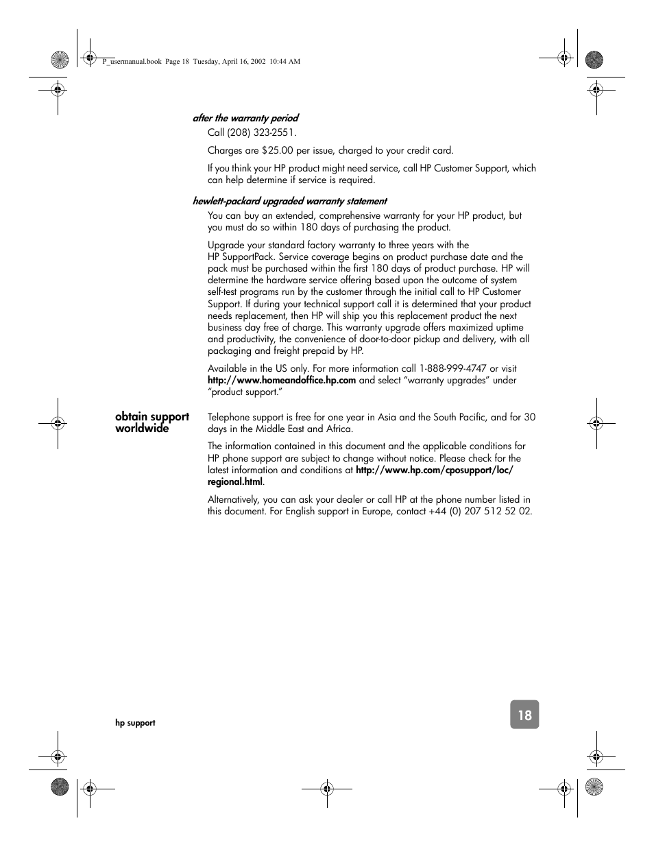 HP 4500c User Manual | Page 23 / 26