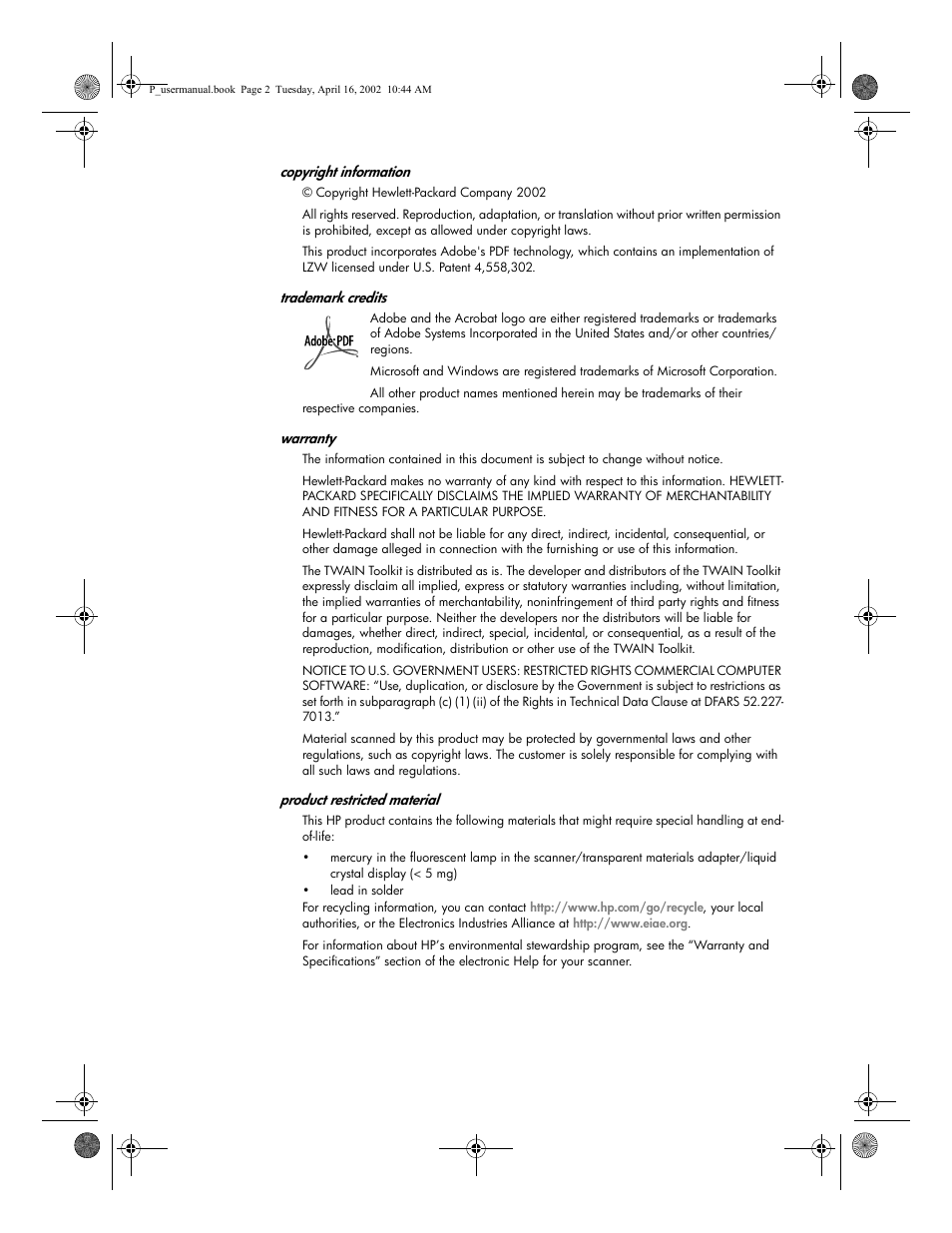 HP 4500c User Manual | Page 4 / 26