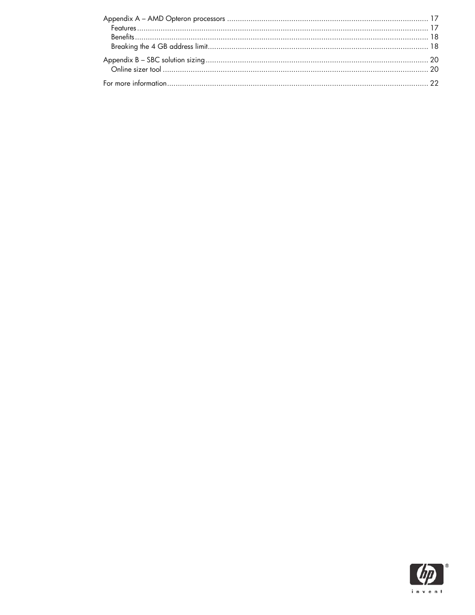 HP BL35P User Manual | Page 2 / 22