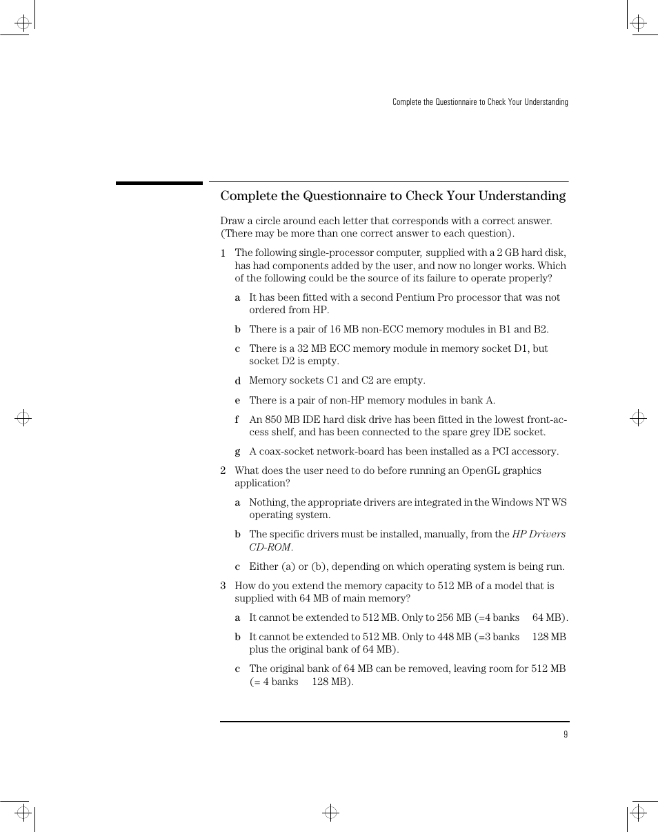 HP Vectra XW User Manual | Page 11 / 16