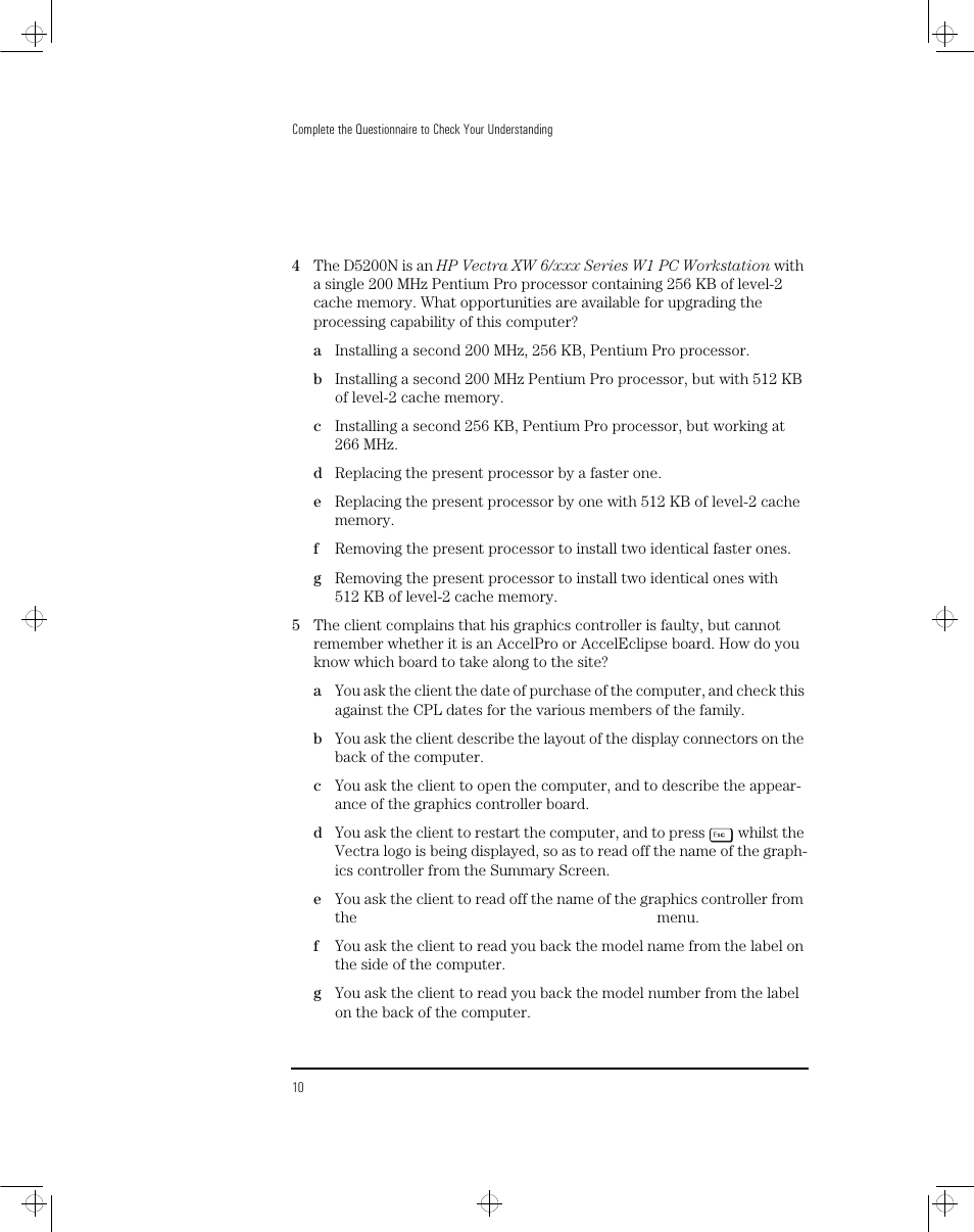 HP Vectra XW User Manual | Page 12 / 16