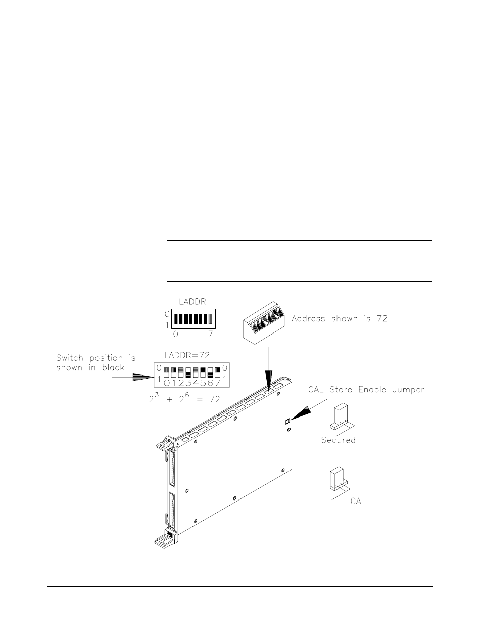 Setting the logical address switch | HP E1418A User Manual | Page 20 / 189