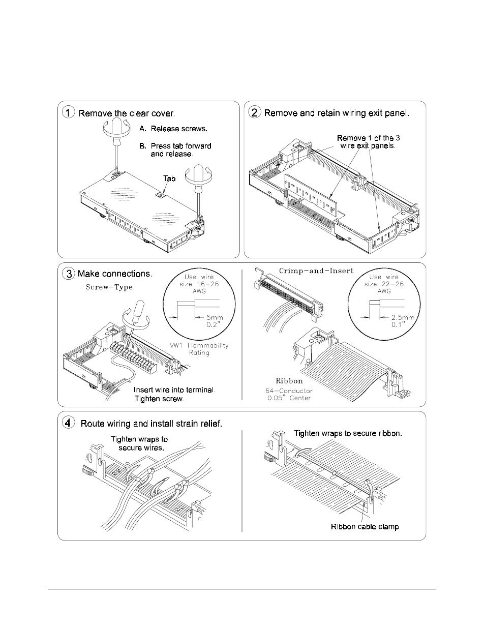 Wiring the terminal module | HP E1418A User Manual | Page 24 / 189