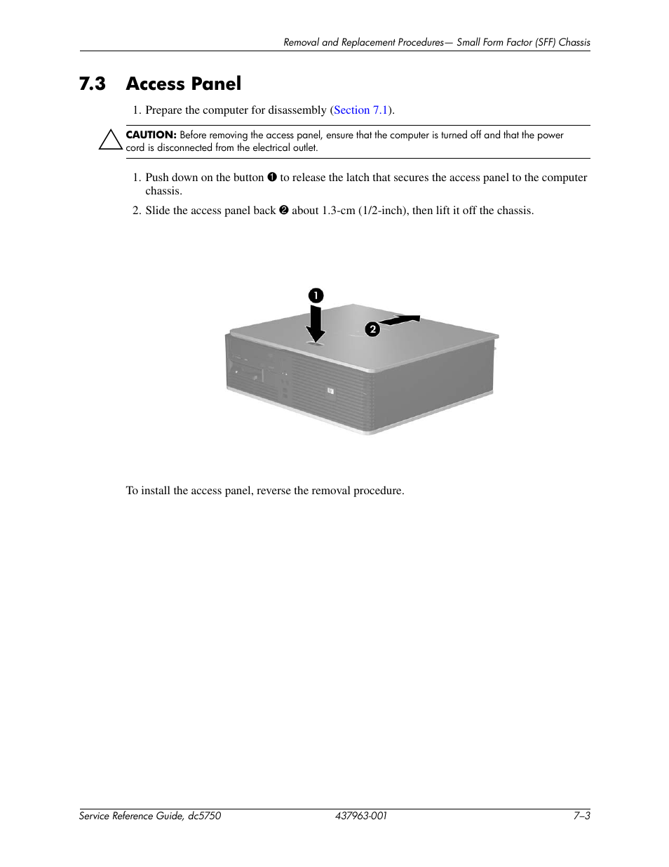 3 access panel | HP COMPAQ DC5750 User Manual | Page 109 / 214