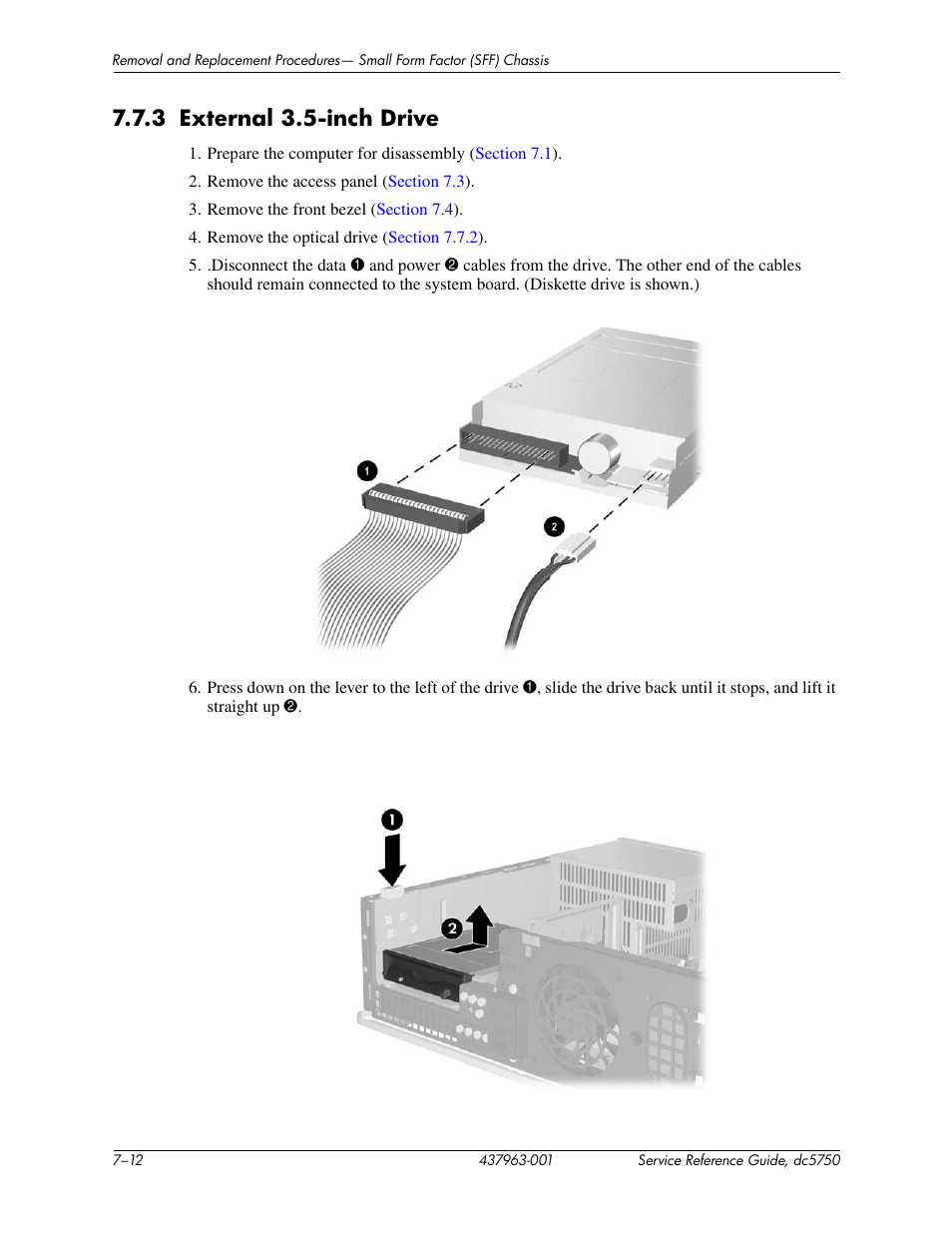 3 external 3.5-inch drive | HP COMPAQ DC5750 User Manual | Page 118 / 214
