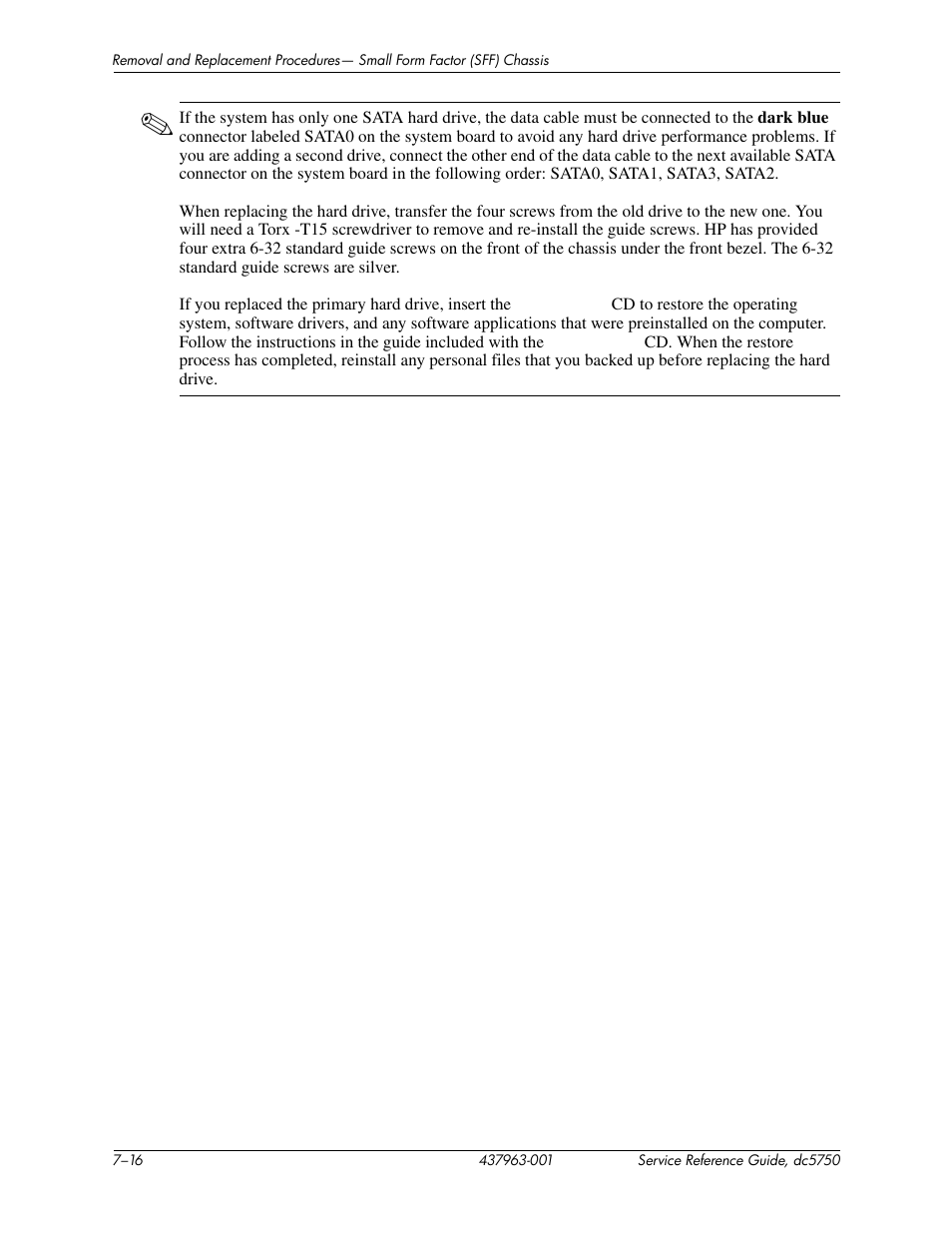 HP COMPAQ DC5750 User Manual | Page 122 / 214