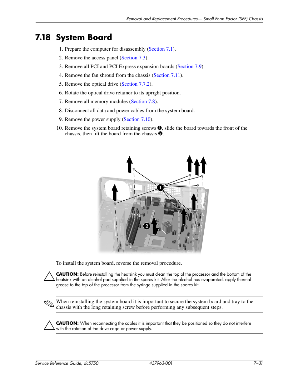 18 system board | HP COMPAQ DC5750 User Manual | Page 137 / 214